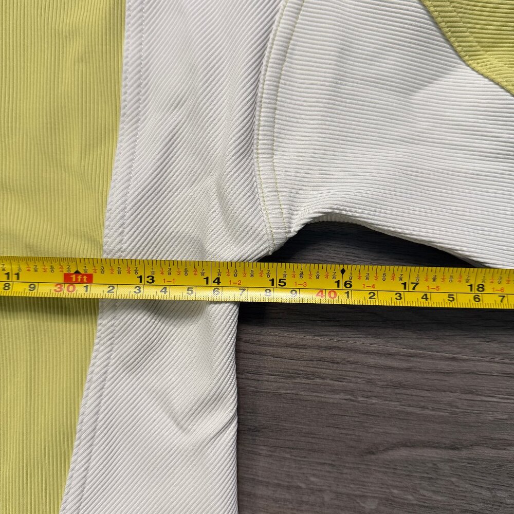 Lululemon Women's Ribbed Luxtreme Wide-Sleeve Pullover - Yellow/White - Picture 6 of 7